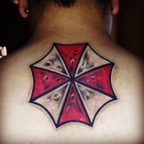 black umbrella tattoo and art gallery|umbrella corp tattoo.